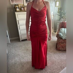 Jessica McClintock Vibrant Red Maxi Dress